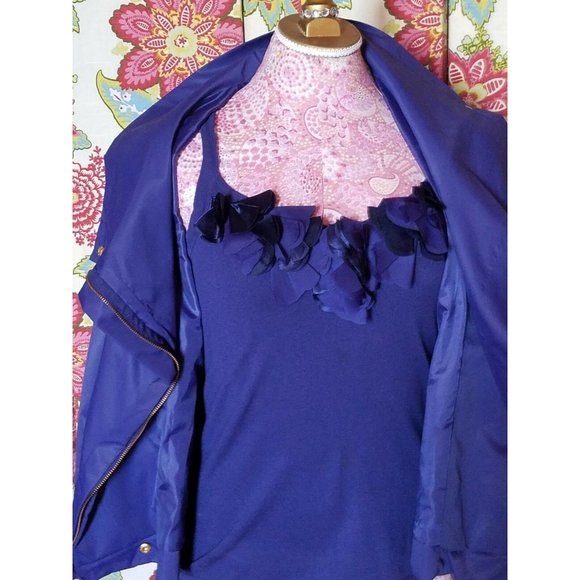VintageJacket & Cami Set 90's Ravel Zipper Royal Blue 2 piece set Women's Size L - Picture 5 of 9